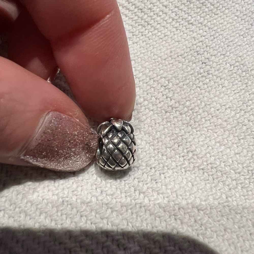 PANDORA silver pineapple charm